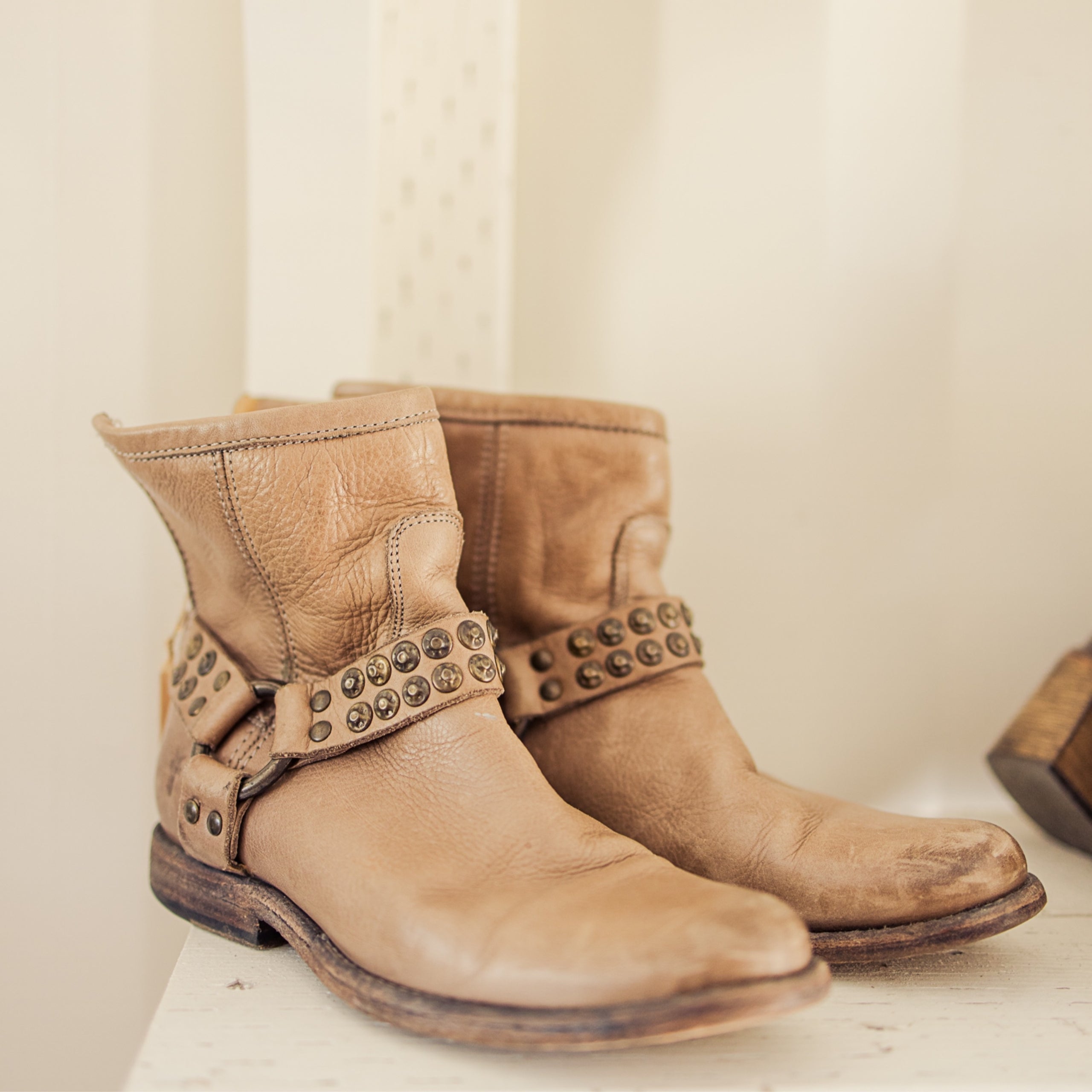Frye studded boots hotsell
